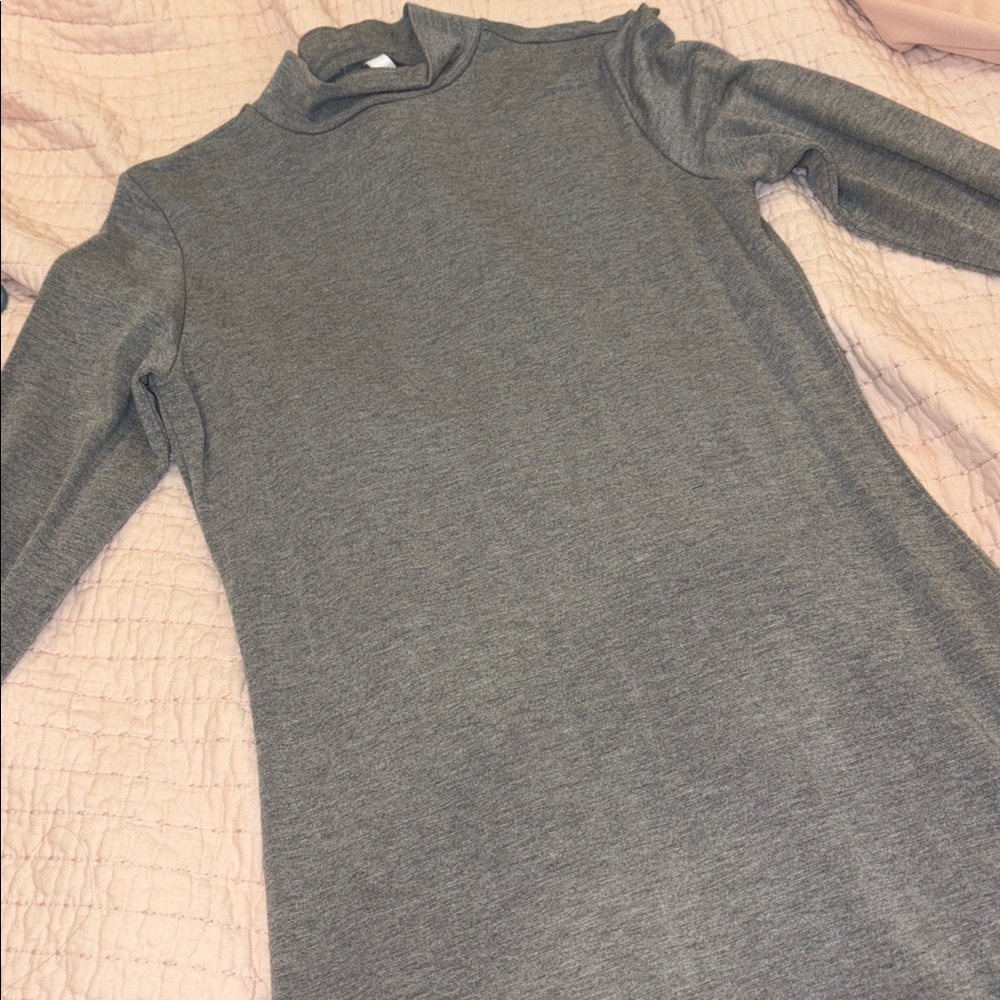 Babaton Heather Gray Knit Dress